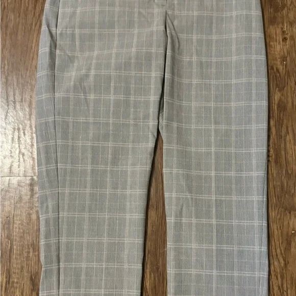 Express Editor Gray Checkered Trousers - Picture 2 of 6